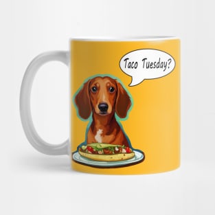 Dachshunds Love Tacos Mug